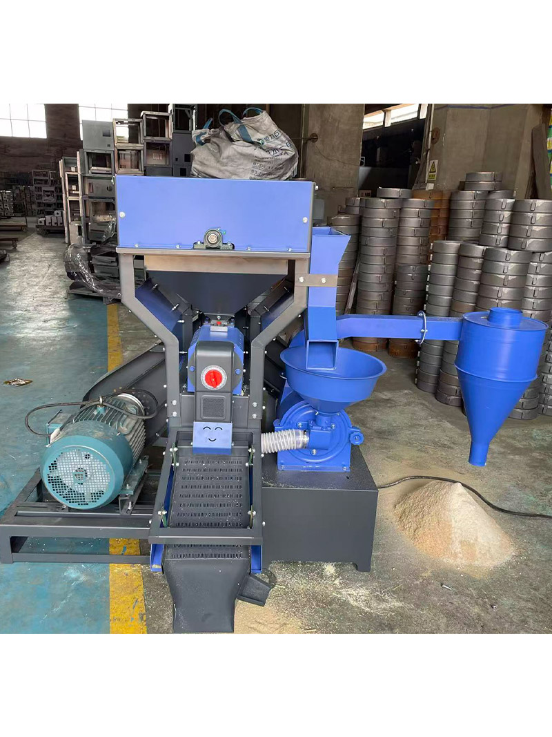 500kg/h High-Capacity Multi-Function Grain Mill with Stone Removal, Rice Milling & Corn Grinding