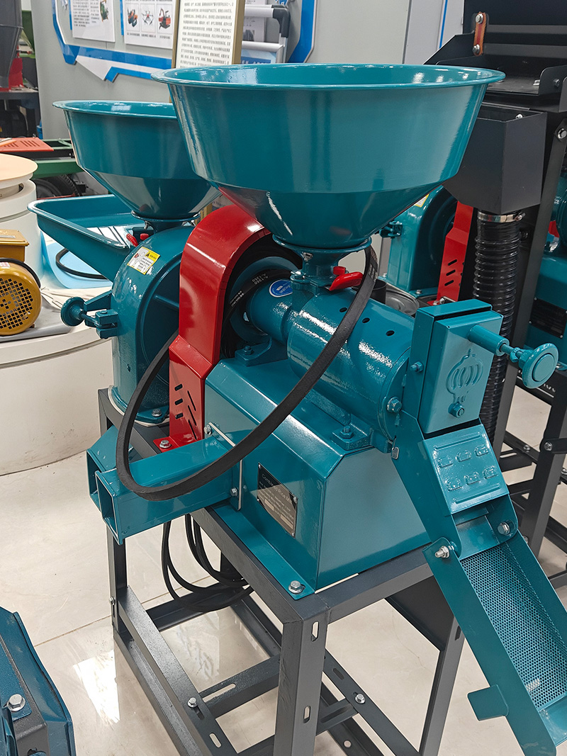 200kg/h Multi-Function Grain Processing Machine with Stone Removal, Rice Milling & Corn Grinding
