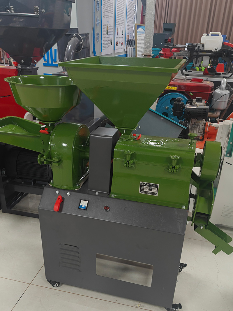 200kg/h Multi-Function Grain Processing Machine with Stone Removal, Rice Milling & Corn Grinding