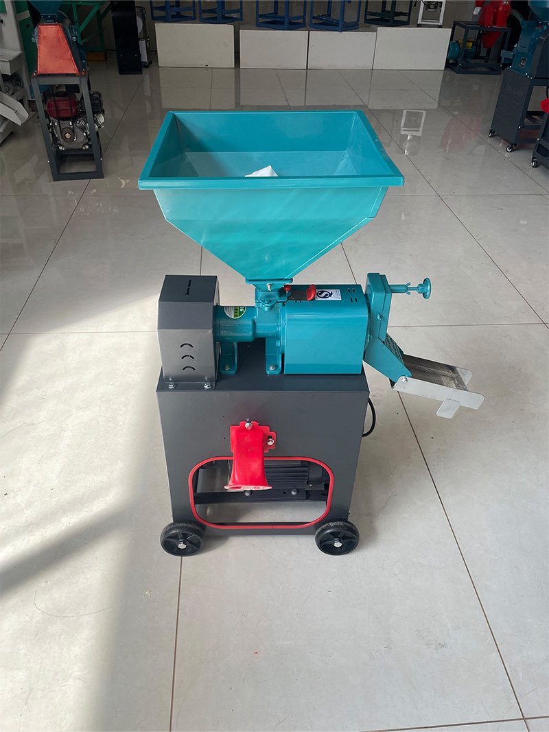 250kg/h Pure Rice Milling Machine with Electric & Gasoline Dual Power for Home & Farm Use
